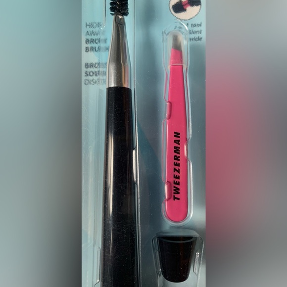 Tweezerman 2-in-1 tool Brow Brush with Mini Slant Tweezer - Picture 6 of 9